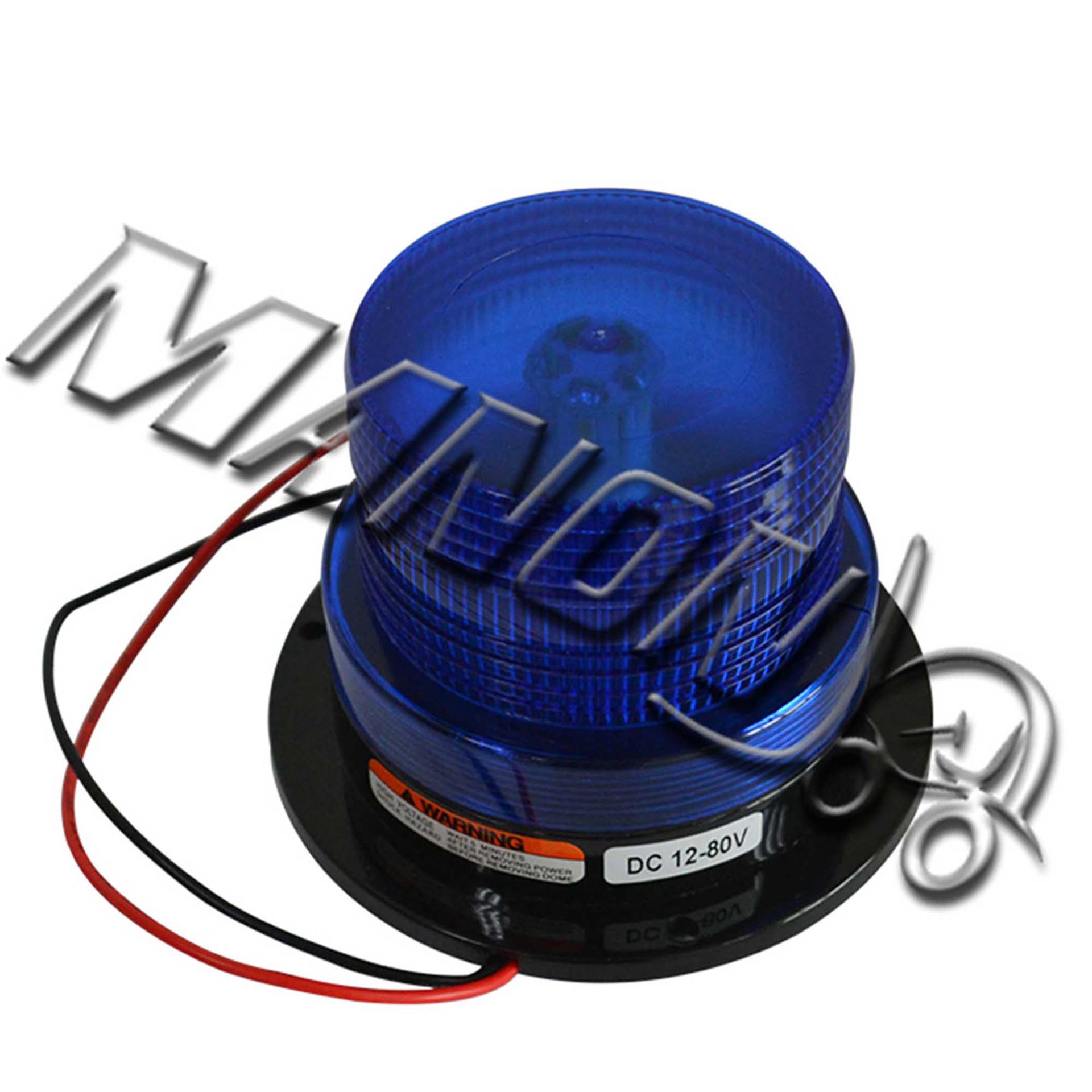 报警闪光灯总成(蓝色)led dc12-80v