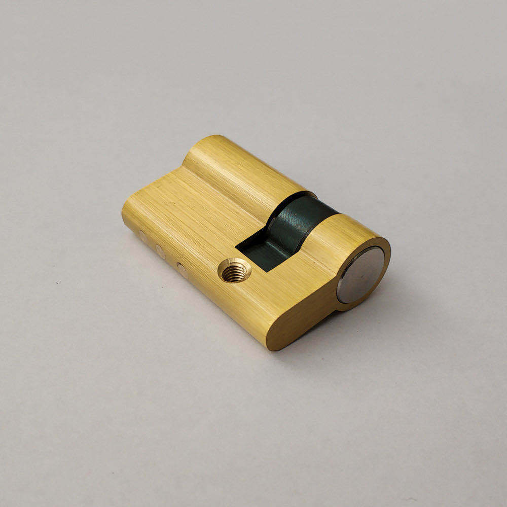 指纹锁专用c级指纹锁锁芯全铜锁芯新型叶片槽 折叠匙适应各种门厚