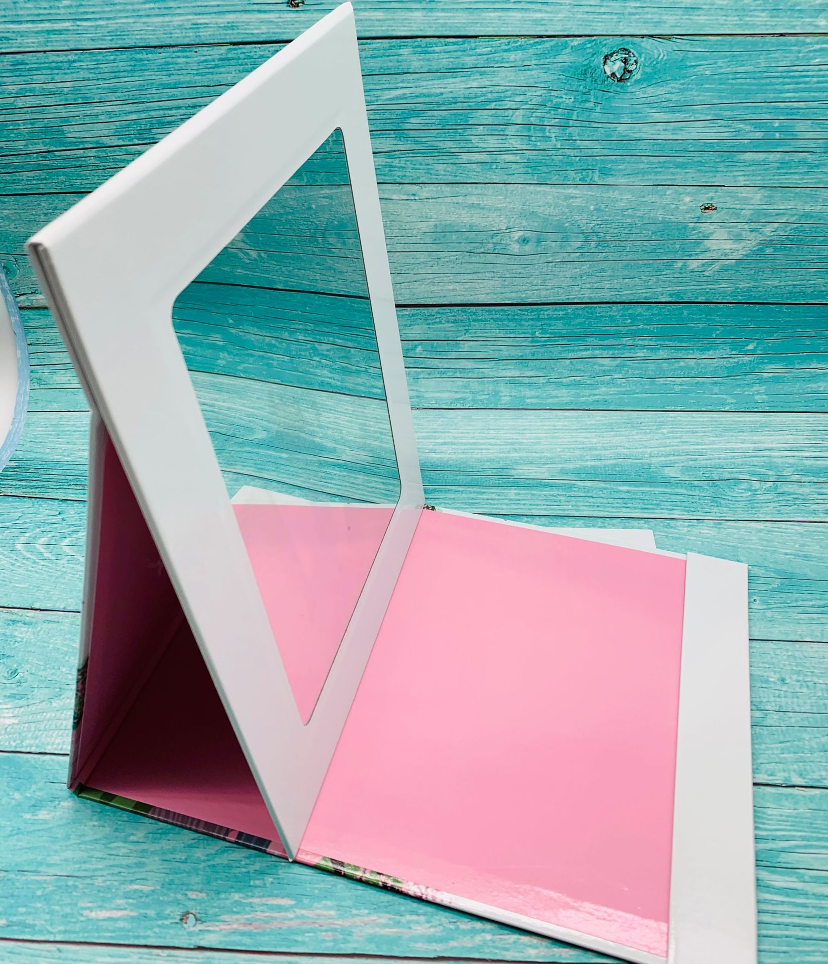 纸镜子韩版流行纸镜学生便携梳妆纸镜子书包镜折叠宿舍镜pp袋包装