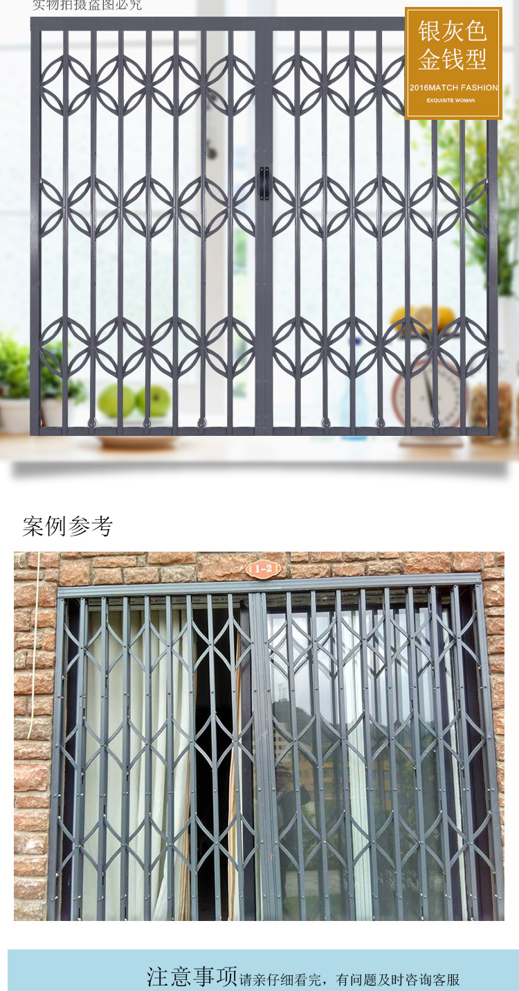 铁推拉门烤漆铁拉闸门老式怀旧复古铁拉闸门商铺折叠门楼道通风门