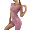 2020 Cross border Explosive money Point yoga Short sleeved shorts suit Paige Hip Quick drying Bodybuilding motion suit 2020 Cross border Explosive money Point yoga Short sleeved shorts suit Paige Hip Quick drying Bodybuilding motion suit