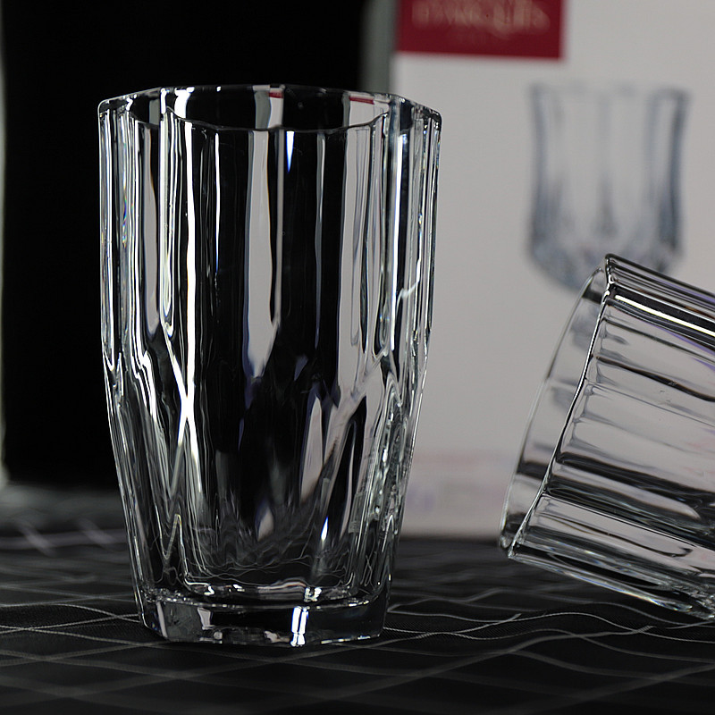 冰雕钻石杯厚实威士忌杯果汁水杯洋酒杯星级酒店果汁饮料玻璃杯子