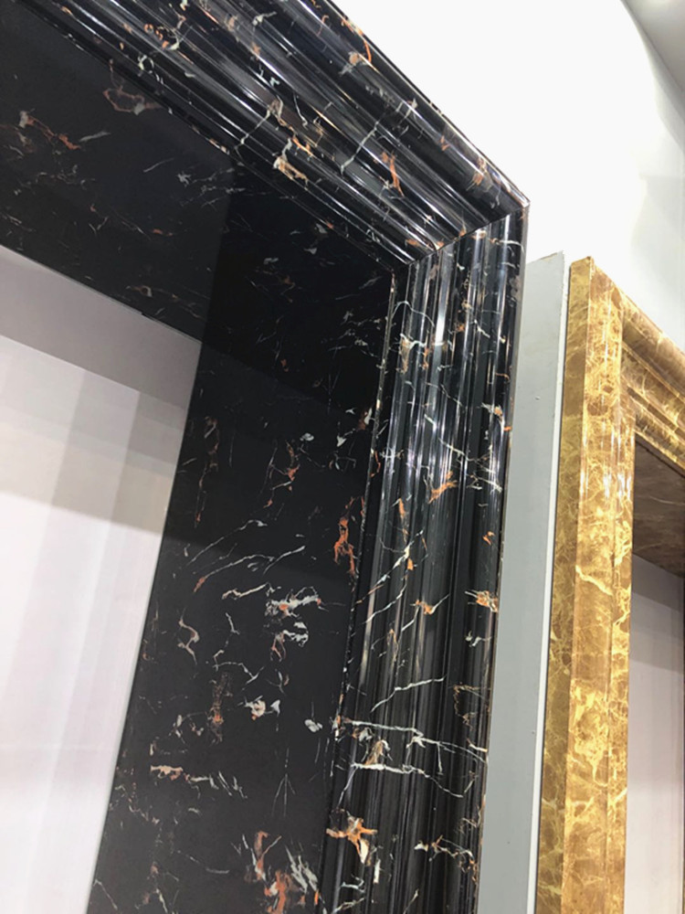 厂家批发电梯门套线窗台板仿大理石塑背景墙边框垭口包边装饰线条