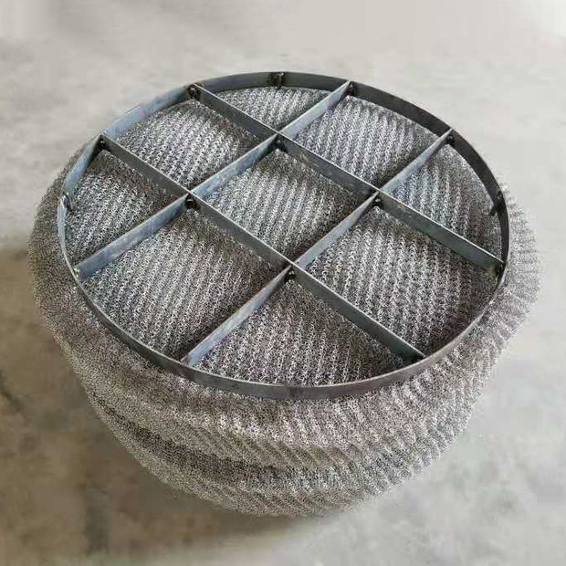 不锈钢丝网除沫器 汽液过滤丝网除雾器 带格栅分离设备除沫器