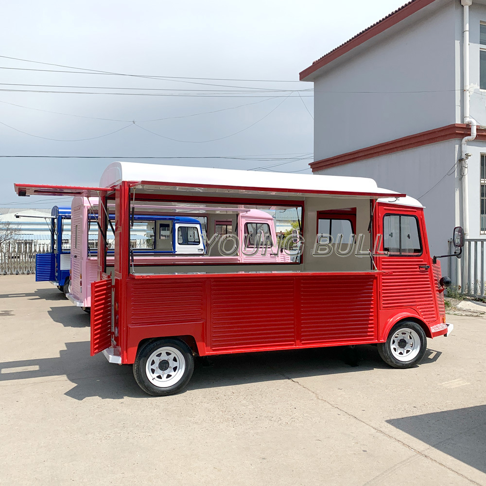 户外移动售卖车大型复古餐车 景区冰淇淋移动售卖店车