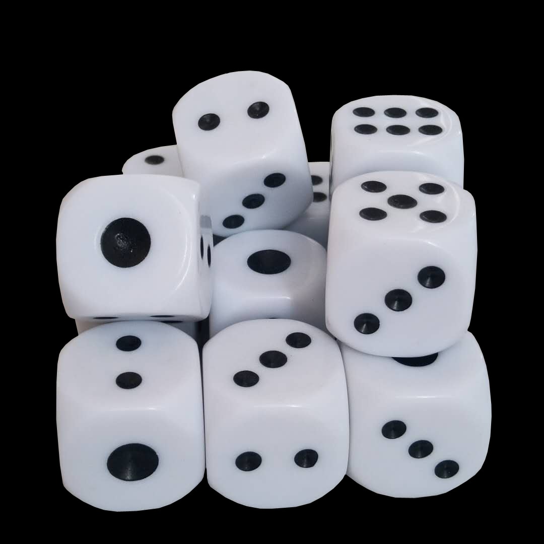 厂家批发亚克力筛子点数水晶透明骰子玩具骰子配件混色筛子