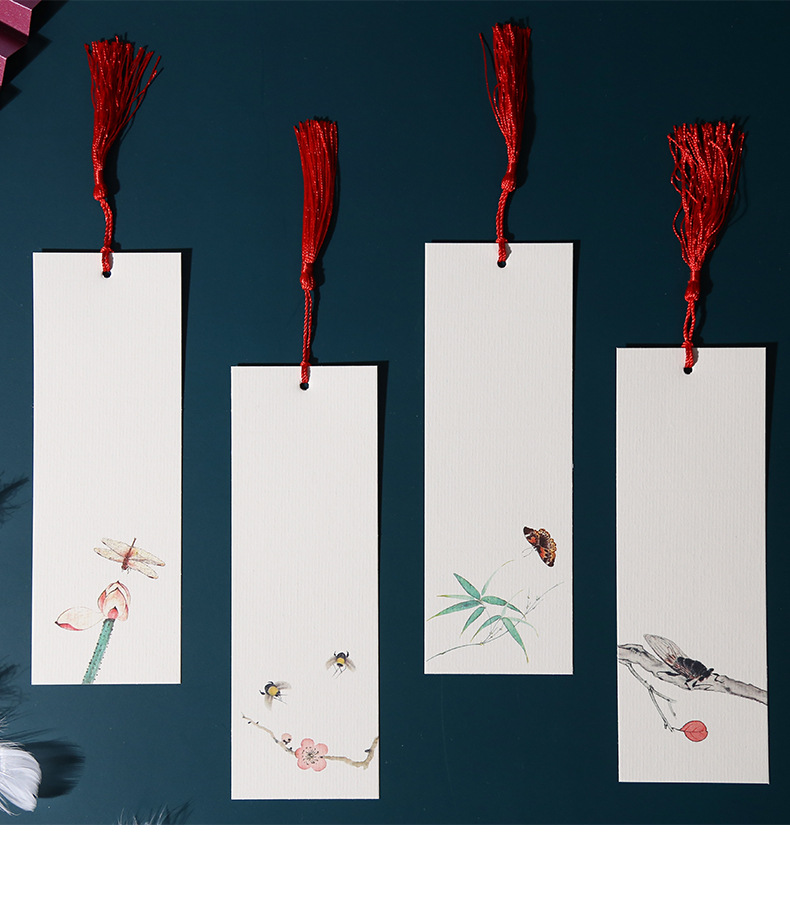 彩色加厚硬笔钢笔小清新古风书签水纹纸毛笔书法一笔笺手写纸