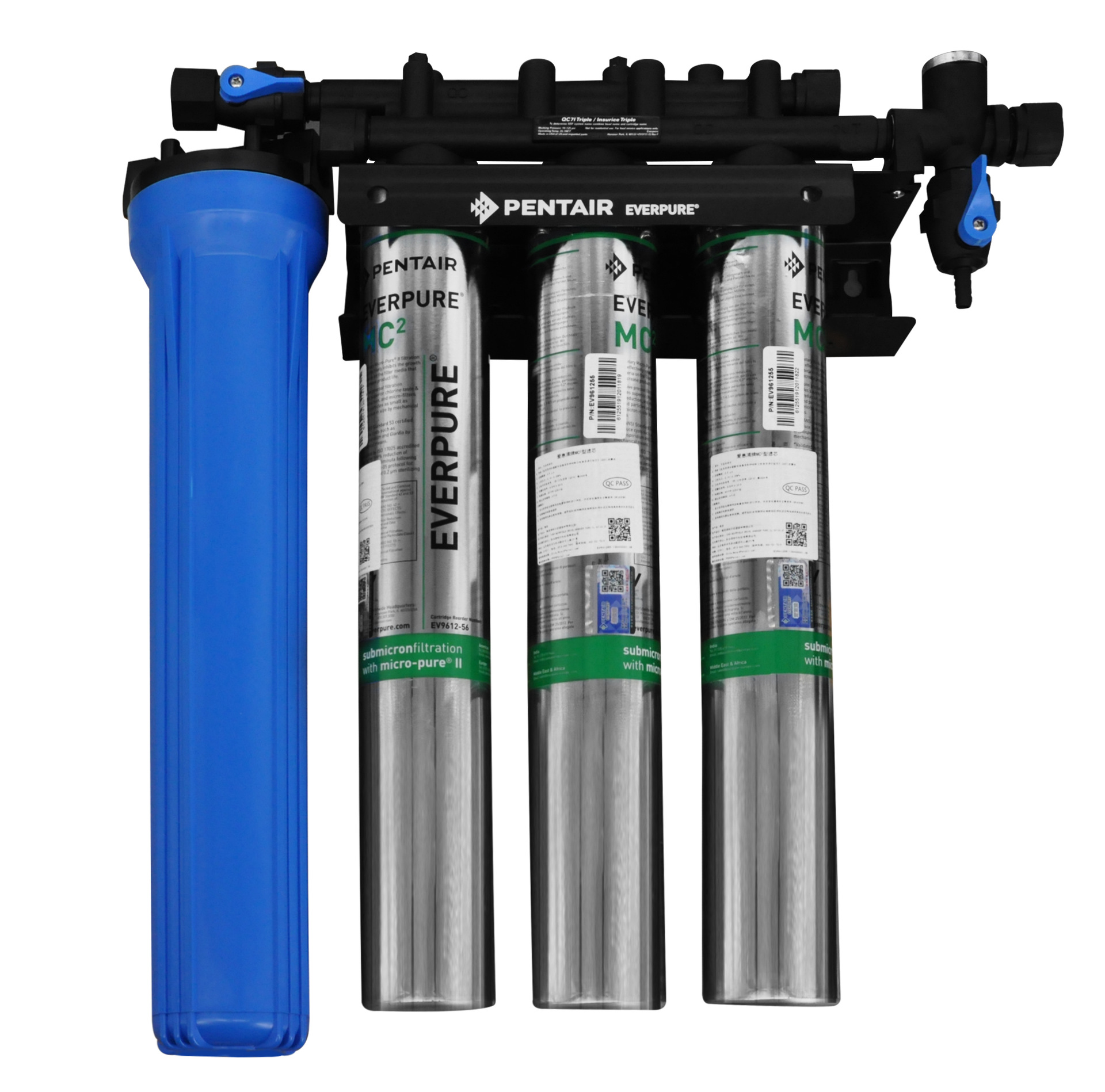 爱惠浦净水器 商用奶茶店专用mc2三联大流量净水机 直饮大型咖啡