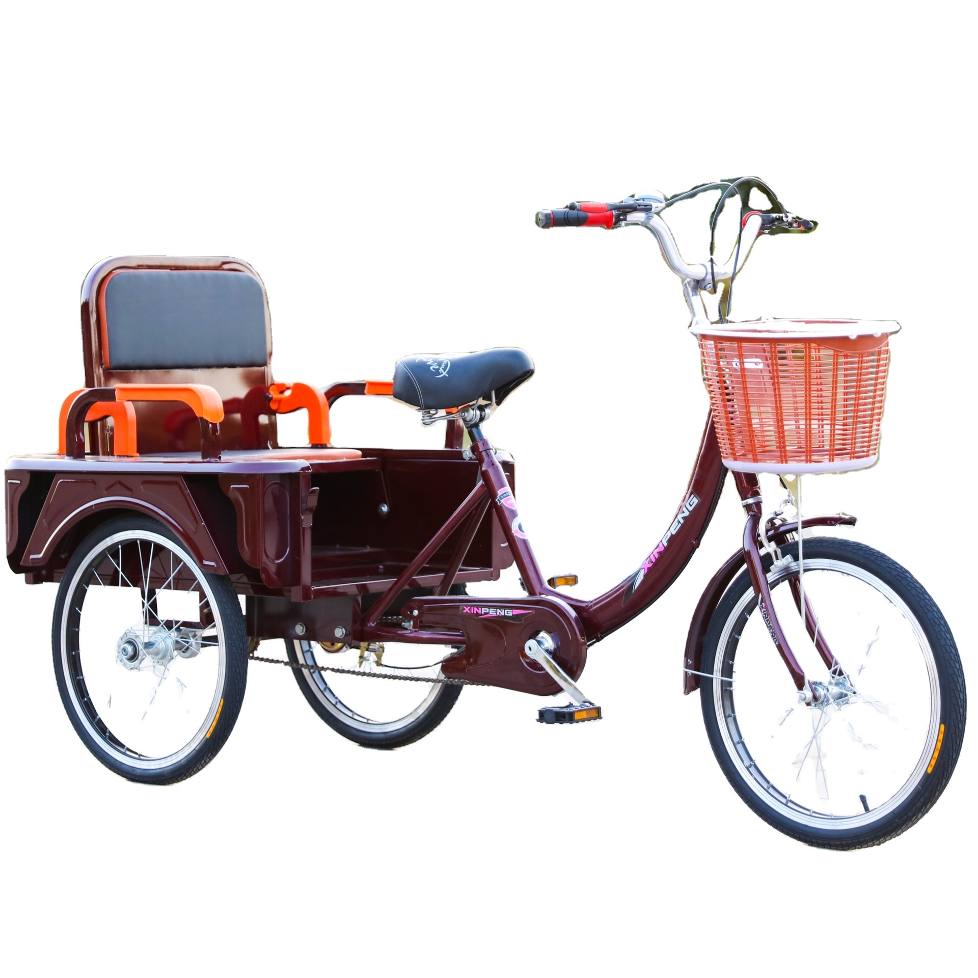 老年脚蹬人力三轮车脚踏小型成人载货两用交通运输非机动车