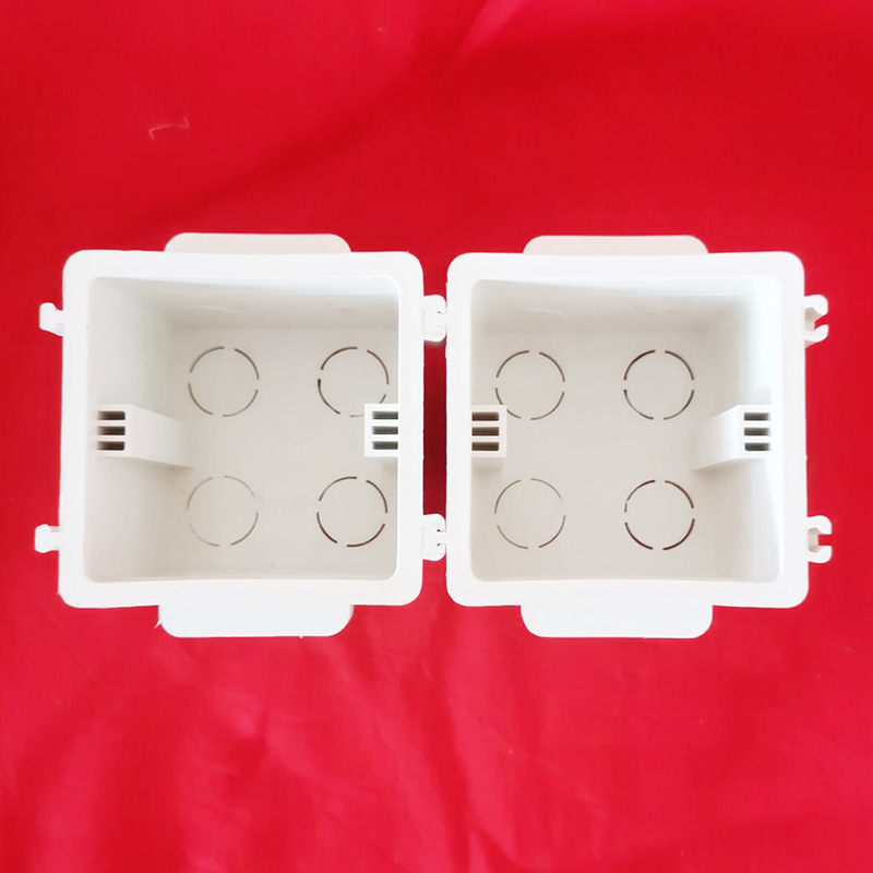 86型拼接穿筋盒 pvc接线盒拼装连体连接组合预埋暗盒底盒70穿筋盒