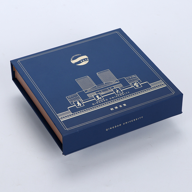 礼品盒定做翻盖硬板化妆品礼盒正方形保健品徽章包装盒子定制印刷