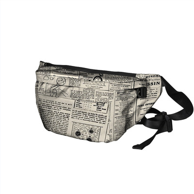 跨境新款包包 街头复古报纸 单肩斜挎包 韩版手机包学生包-阿里巴巴