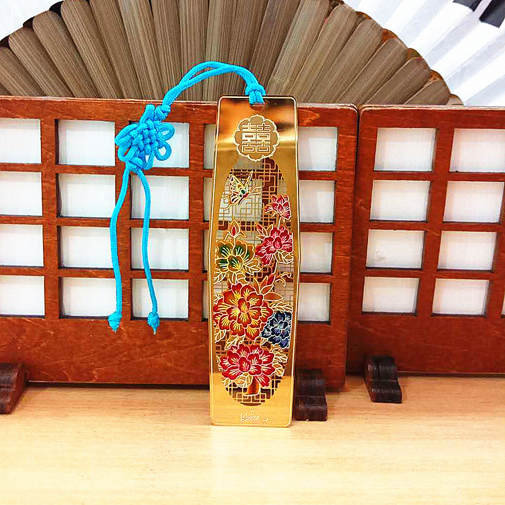 韩国工艺品书签l镂空金属中国结流苏校园活动小礼品奖品赠品礼物