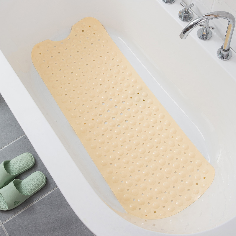 Factory Direct Sales 100*40 Large Bathroom Anti-Silp Mat of Bathtub Hot Sale Toilet Floor Mat Elastic PVC Floor Mat