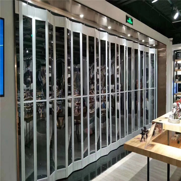 铝合金折叠门吊轨开放式厨房推拉门卫生间阳台客厅伸缩隔断移门