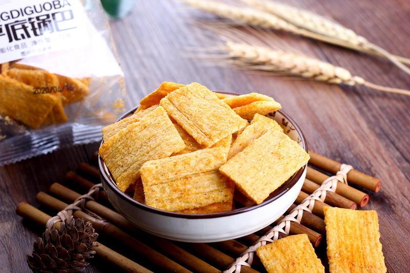 【一件代发】网红嵩山平底锅巴360g整箱5小包甜辣酥脆膨化零食