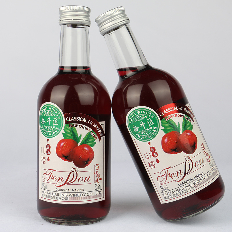 源头厂家女士低度果酒百山楂露酒335ml微醺晚安酒少女醉微醺甜酒