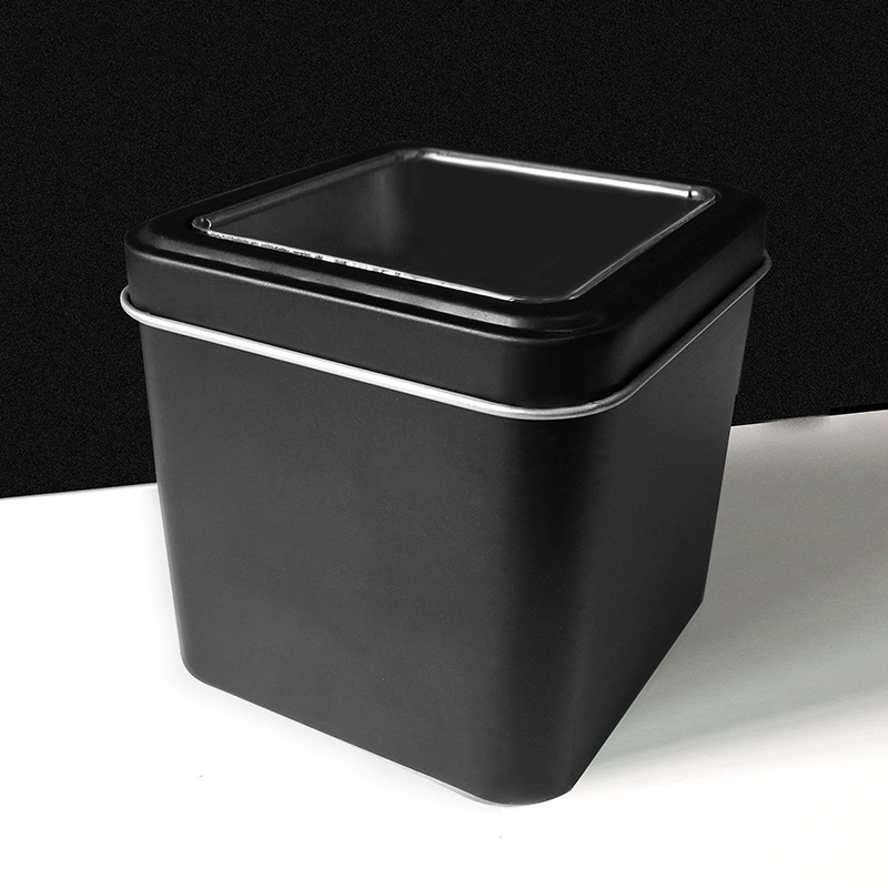 精美创意黑色铁盒子电子表方形铁盒子礼品包装批发