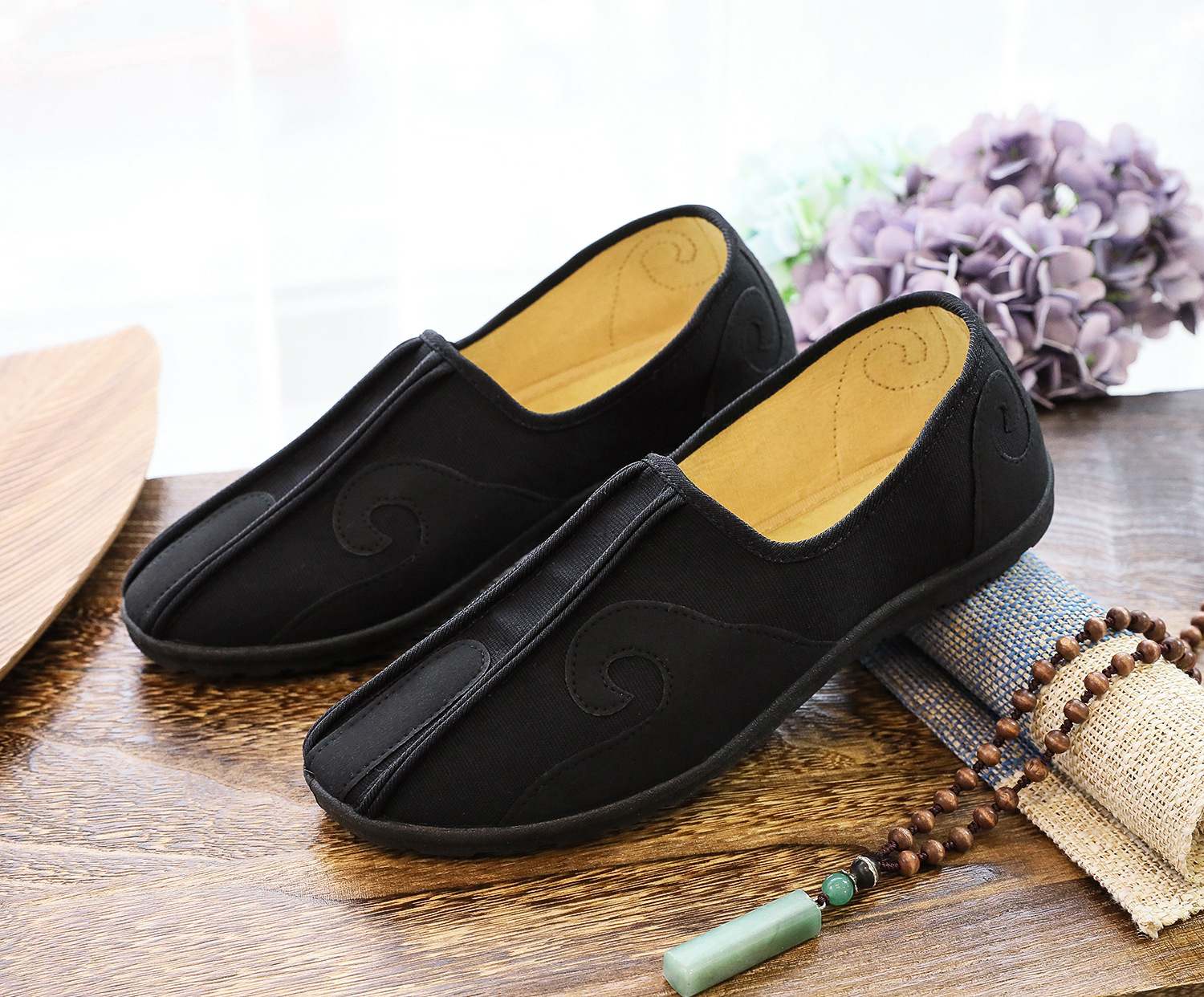 【祥云男鞋】 牛鼻子透气低帮中国风 男鞋 布鞋软底父亲鞋