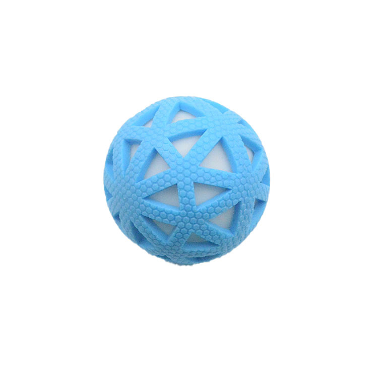 Factory Direct Supply Hollow Mesh Luminous Ball 7.5cm Pet Toy Bite-Resistant Molar Dog Toy Pet Supplies