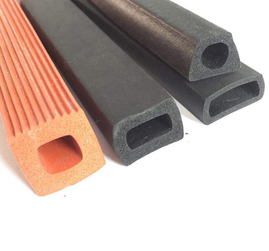 供应中空矩形橡胶发泡条隔音橡胶密封条口字橡胶条