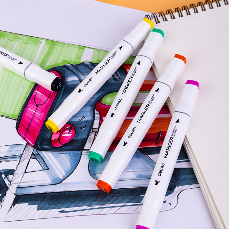 得力70801-60马克笔(混)