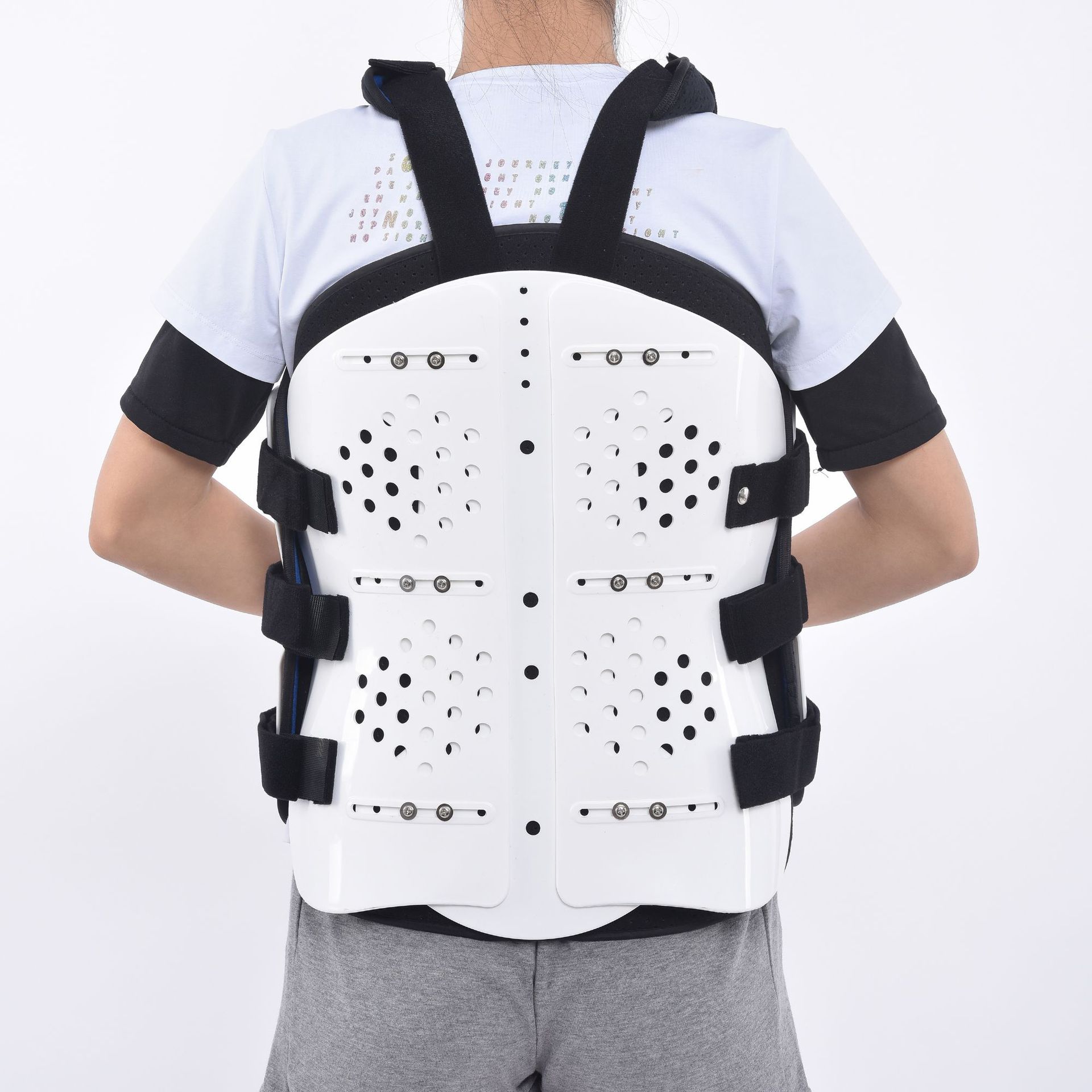 胸腰椎塑型高分子支具 透气可调式脊柱胸背固定支具 胸部背部支撑