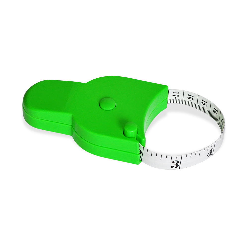 厂家现货纤维健康三围卷尺 1.5米自动伸缩健身工具围度测量尺