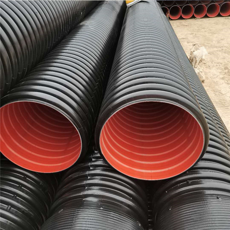 【双壁波纹管】 市政道路排水管排污管工程用hdpe双壁波纹管