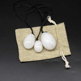 厂家批发 水晶 玉石鸡蛋 白玉3件套阴户蛋 女性产后修复玉蛋