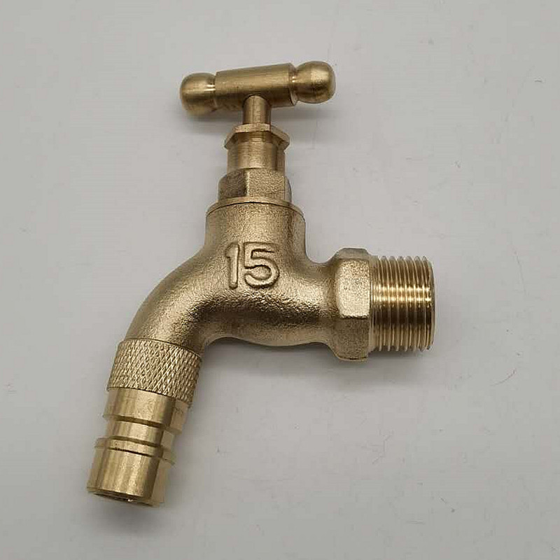 铜体铜芯铜杆螺旋式水龙头旋转截止式室外老式本色防冻慢开水龙头