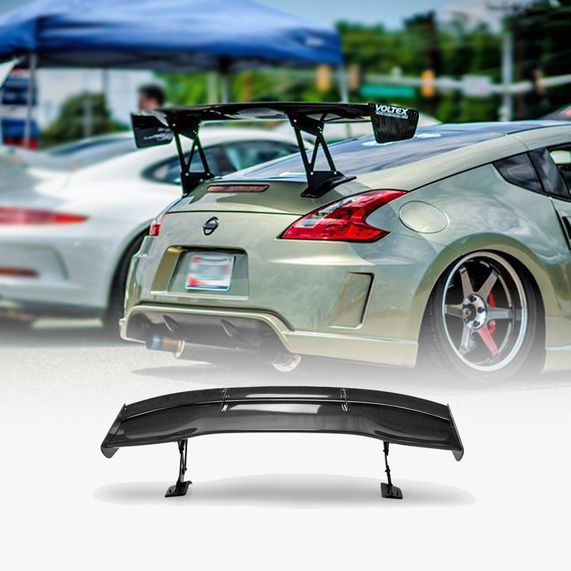日系超跑恶魔z34 370z改装 voltex款碳纤维gt大尾翼 扰流尾翼加装