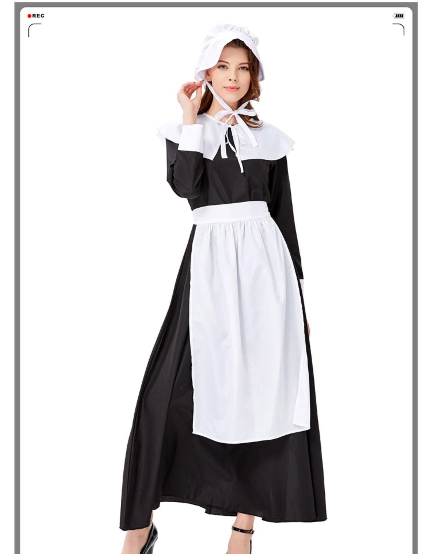 法国中世纪贵妇田园装 庄园管家服装仆人女仆装123德国餐厅英国风