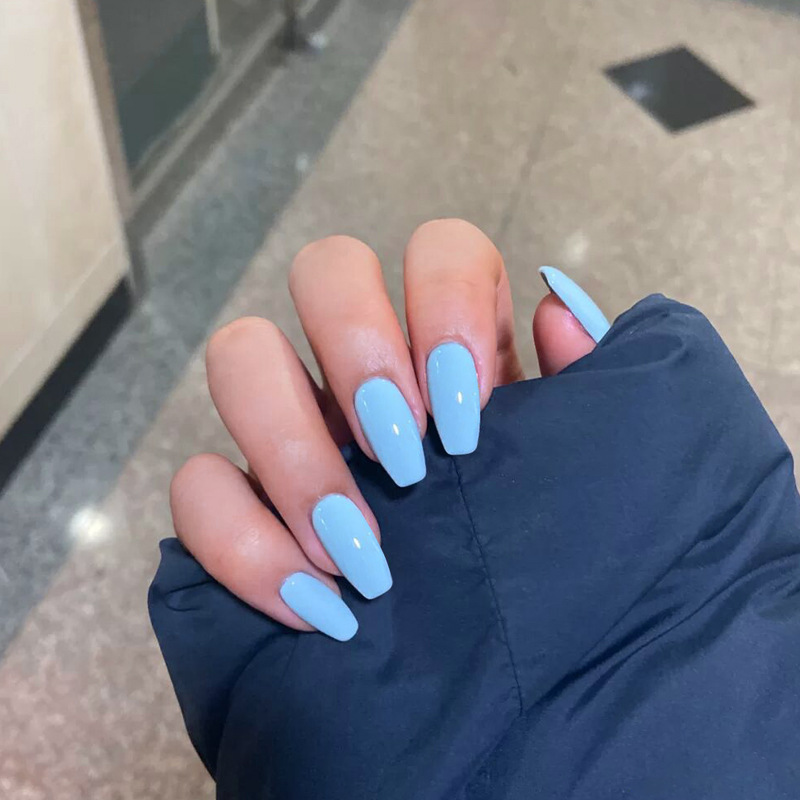 厂家直销定制薄背贴款穿戴美甲片 即贴美甲甲片成品背贴软甲片-报价