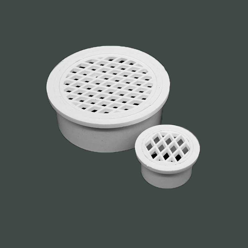 u-pvc内插简易地漏内插地漏排水直插圆形地漏排水配件直插平盖