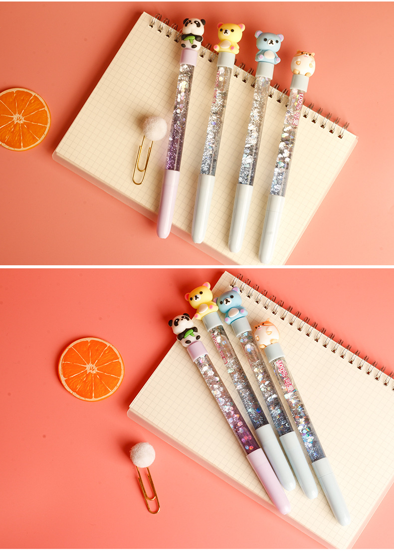 新款网红可爱软妹仙女棒学生小清新炫彩流沙笔网红抖音流沙渐变笔