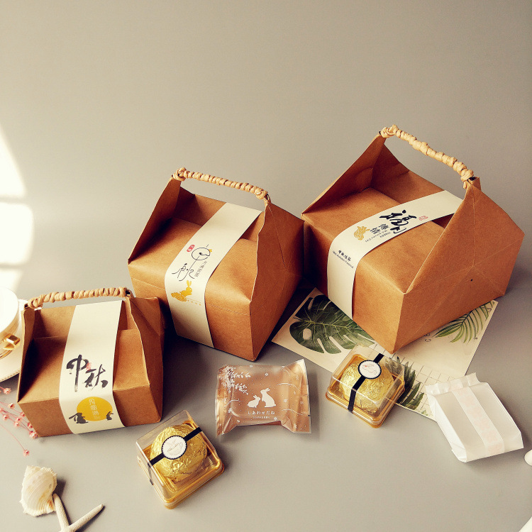 复古蛋黄酥包装盒香芋蛋黄酥包装礼盒雪花酥南枣核桃糕传统糕点盒