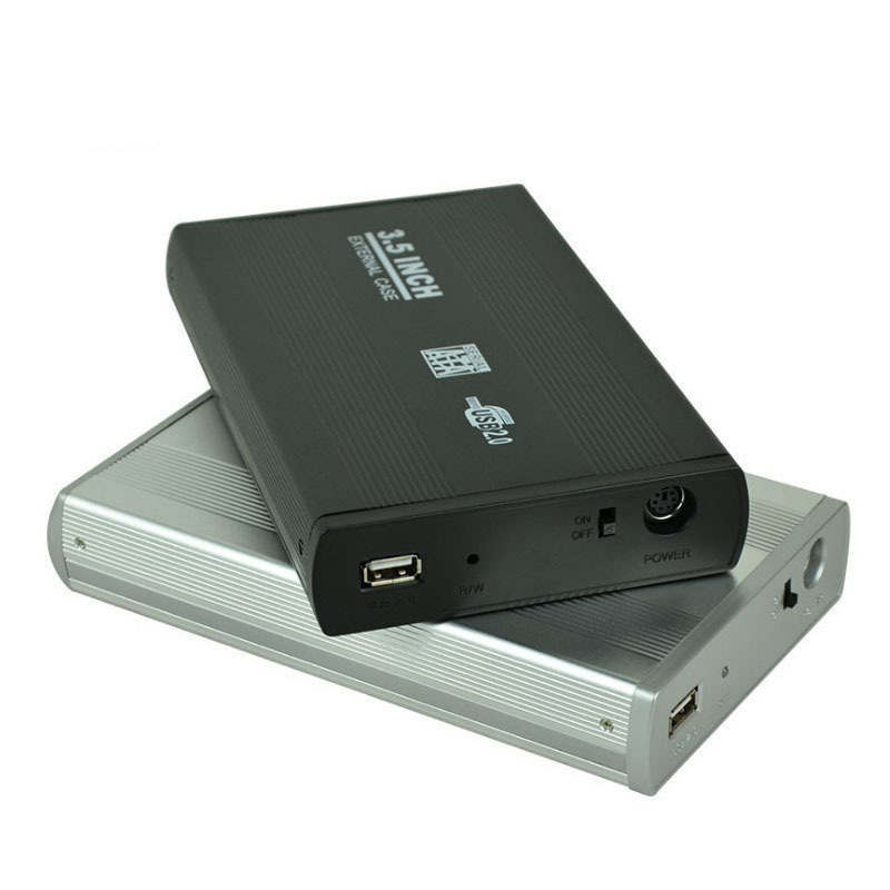 工厂现货 3.5寸电脑移动硬盘盒 sata ide转usb2.0外接硬盘盒case