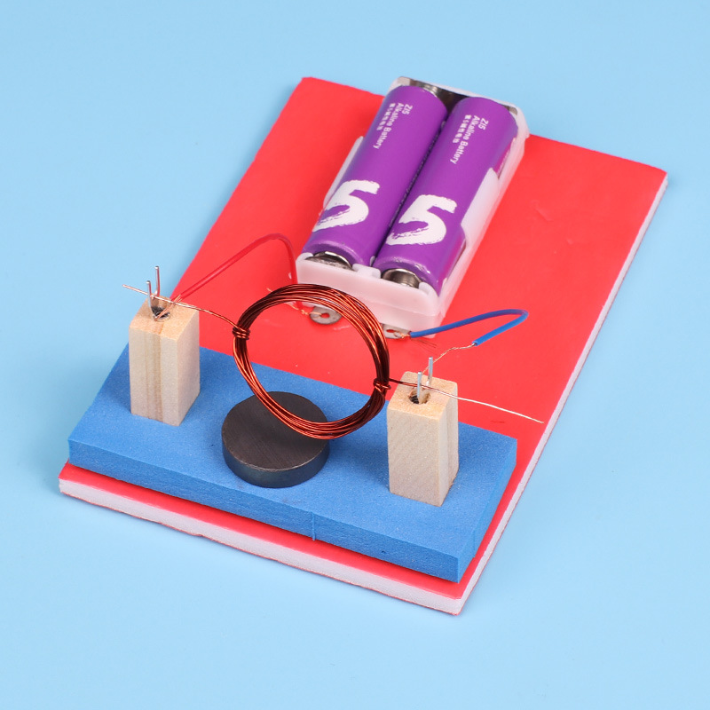 科技小制作创意diy自制直流小电机电动小模型益智小学生科普器材