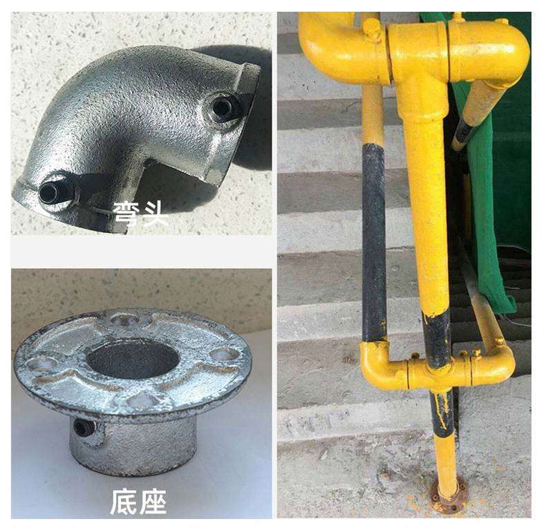临边护栏配件 钢管接头建筑工地临边防护楼梯连接件 扣件现货供应