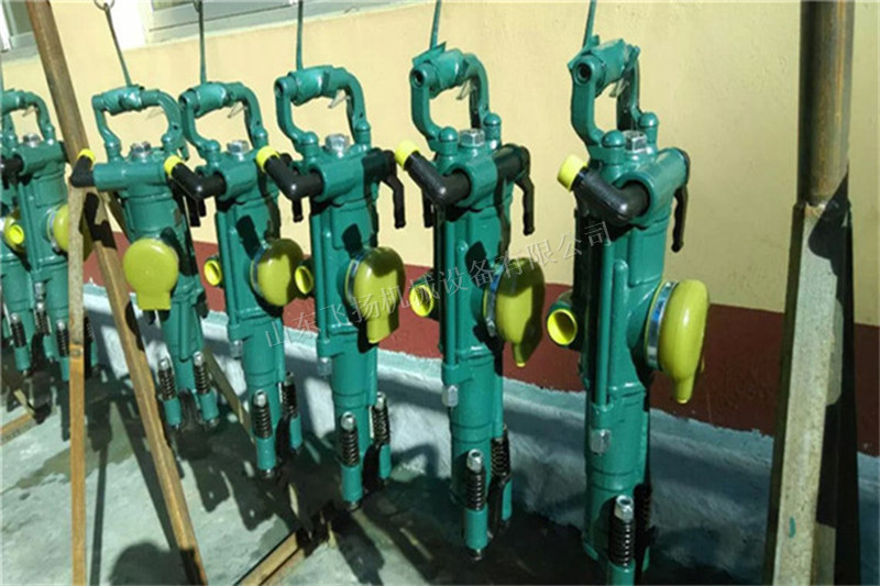 飞扬供应天水yt24气腿式凿岩机 yt爆破孔钻 气动支腿式凿岩机直销