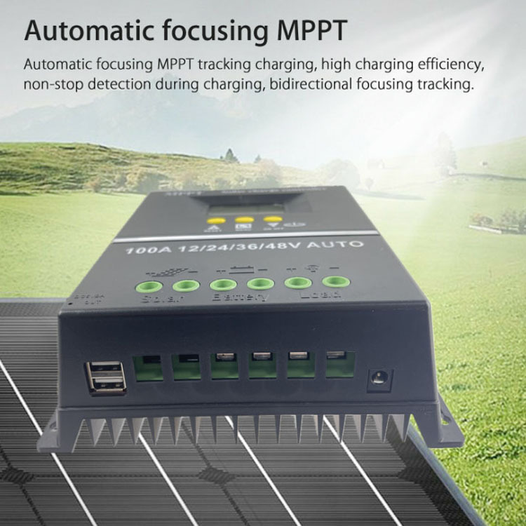 48v100a Solar Photovoltaic Controller Mppt Four-Voltage Automatic Identification Export Cross-Border Africa 2 Usb