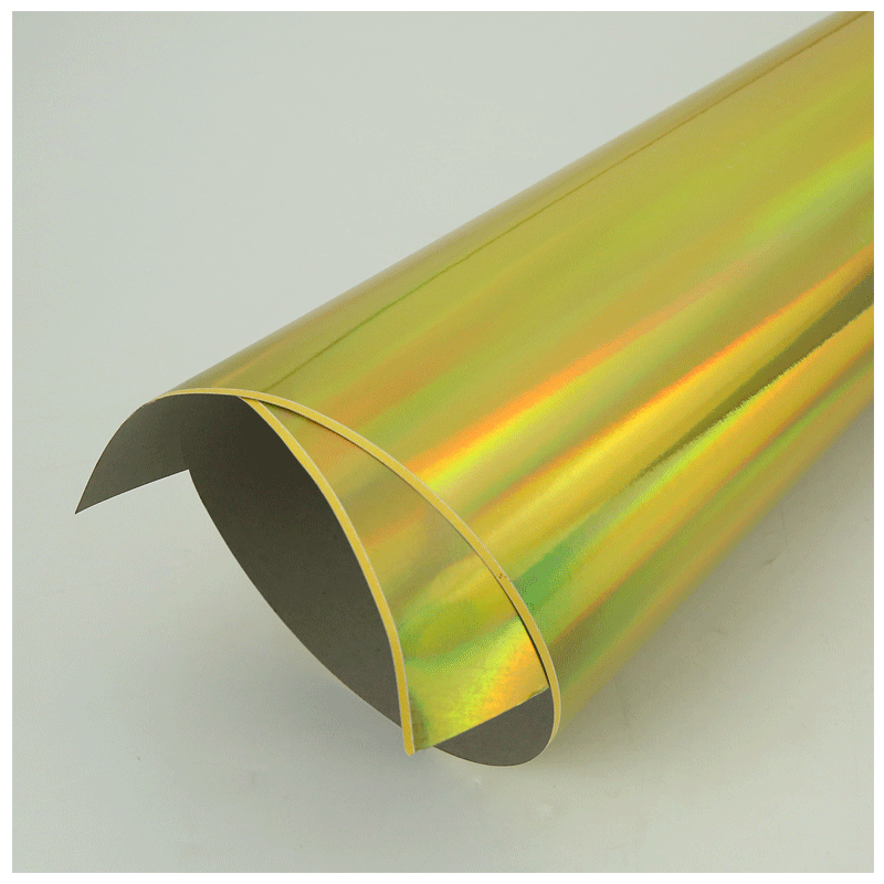 opp素面镭射金卡纸礼品酒盒包装纸铝箔银卡纸涤纶彩虹纸