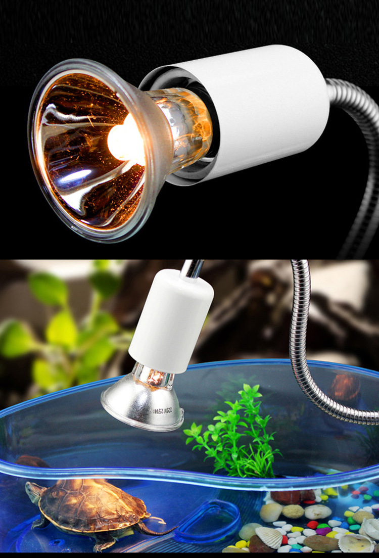 乌龟晒背灯补钙uvauvb全光谱龟太阳灯晒龟灯爬宠保温龟缸加热灯泡-阿