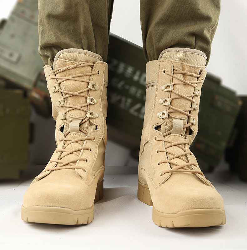 作战训靴男轻高帮作战靴防水透气战术靴新式特种兵夏