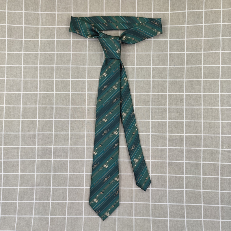 日系jk小物手打款领带女音乐猫星星条纹制服配饰衬衫搭配条纹学生