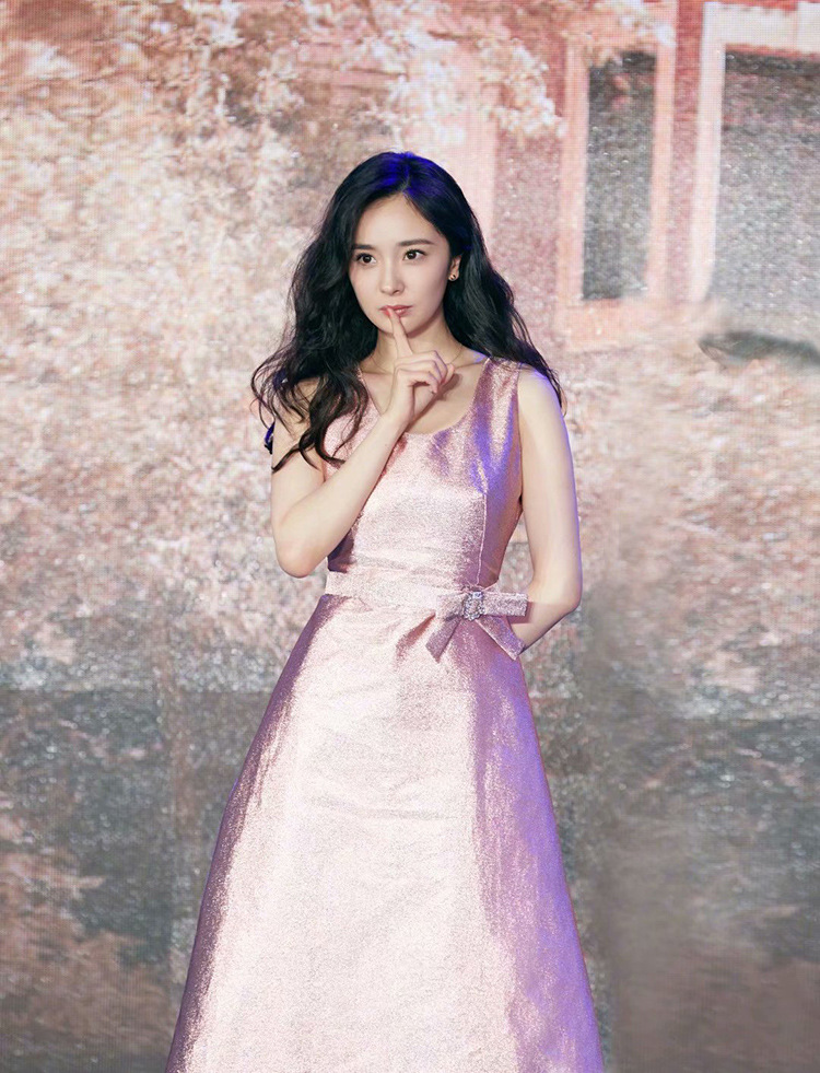 筑梦情缘杨幂同款2020夏新款气质修身系带中长款无袖连衣裙女2376