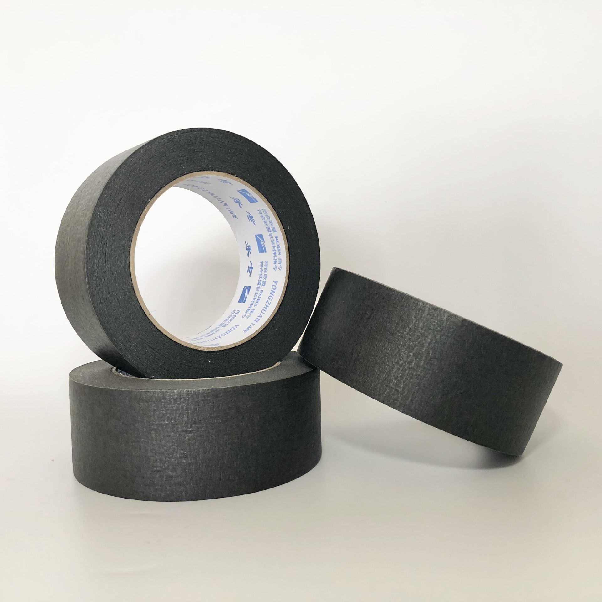 黑色美纹纸胶带 装修喷漆遮蔽美术分色diy装饰纸胶带厂家定制批发