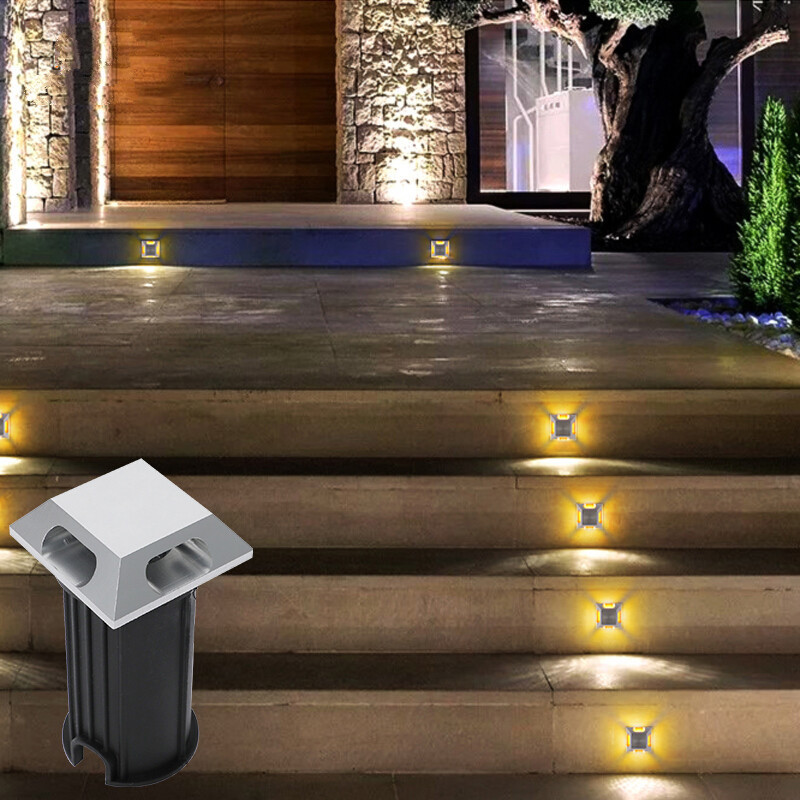 led户外地埋灯防水嵌入地射灯侧出光地面灯花园别墅台阶景观亮化