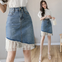 Korea girls denim skirt summer fashion shorts lace